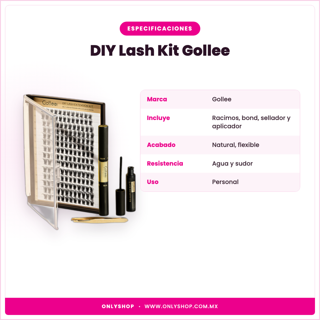 DIY Lash Kit Gollee — especificaciones | OnlyShop