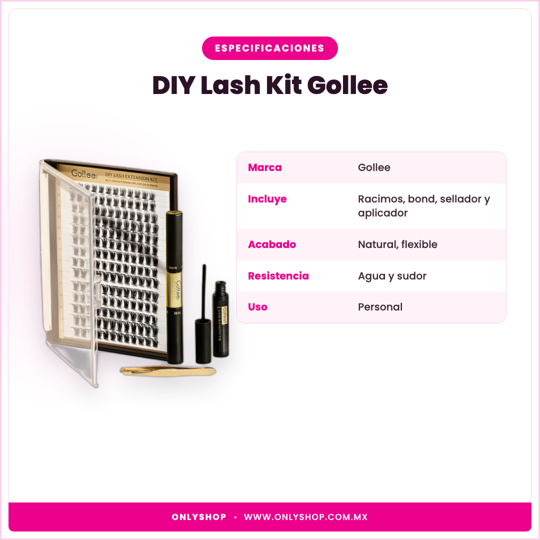DIY Lash Kit Gollee — especificaciones | OnlyShop