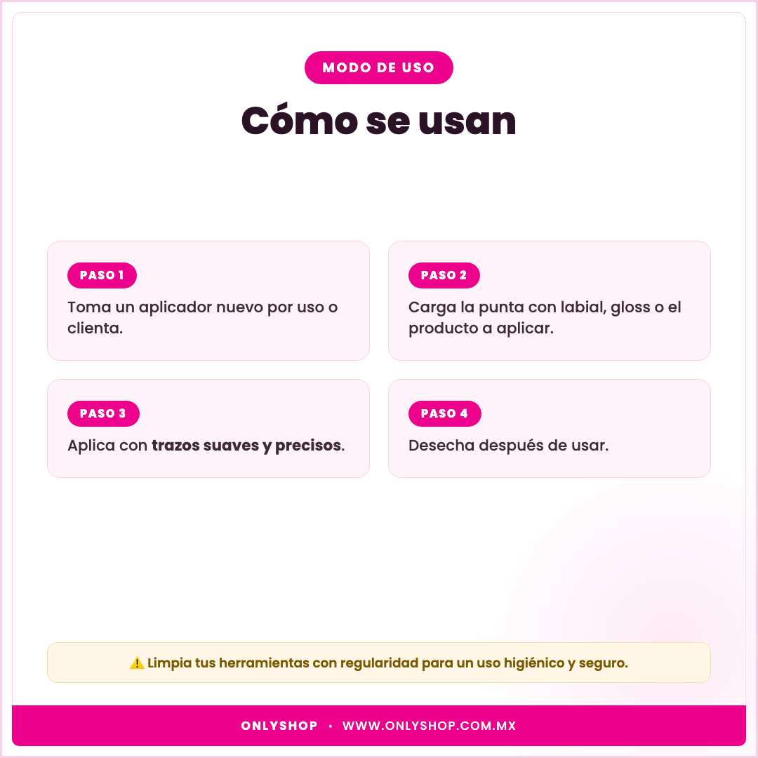50 Lip Brushes — modo de uso | OnlyShop