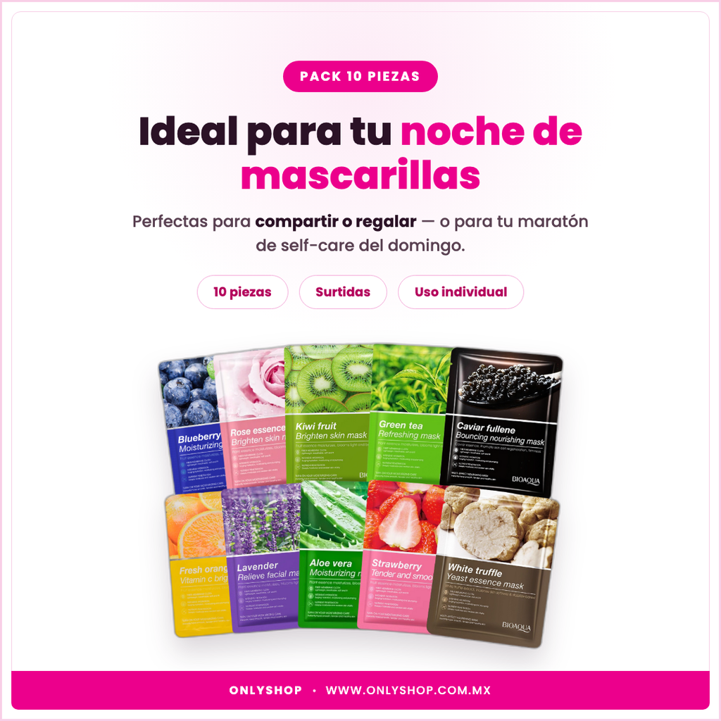 10 Mascarillas Bioaqua — ideal para | OnlyShop