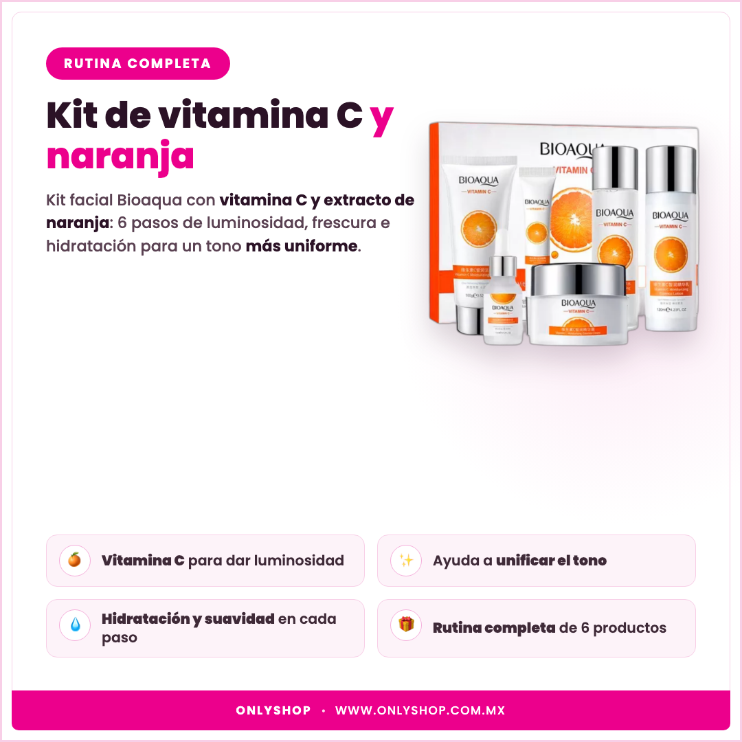 Kit Vitamina C Bioaqua — descripción y beneficios | OnlyShop