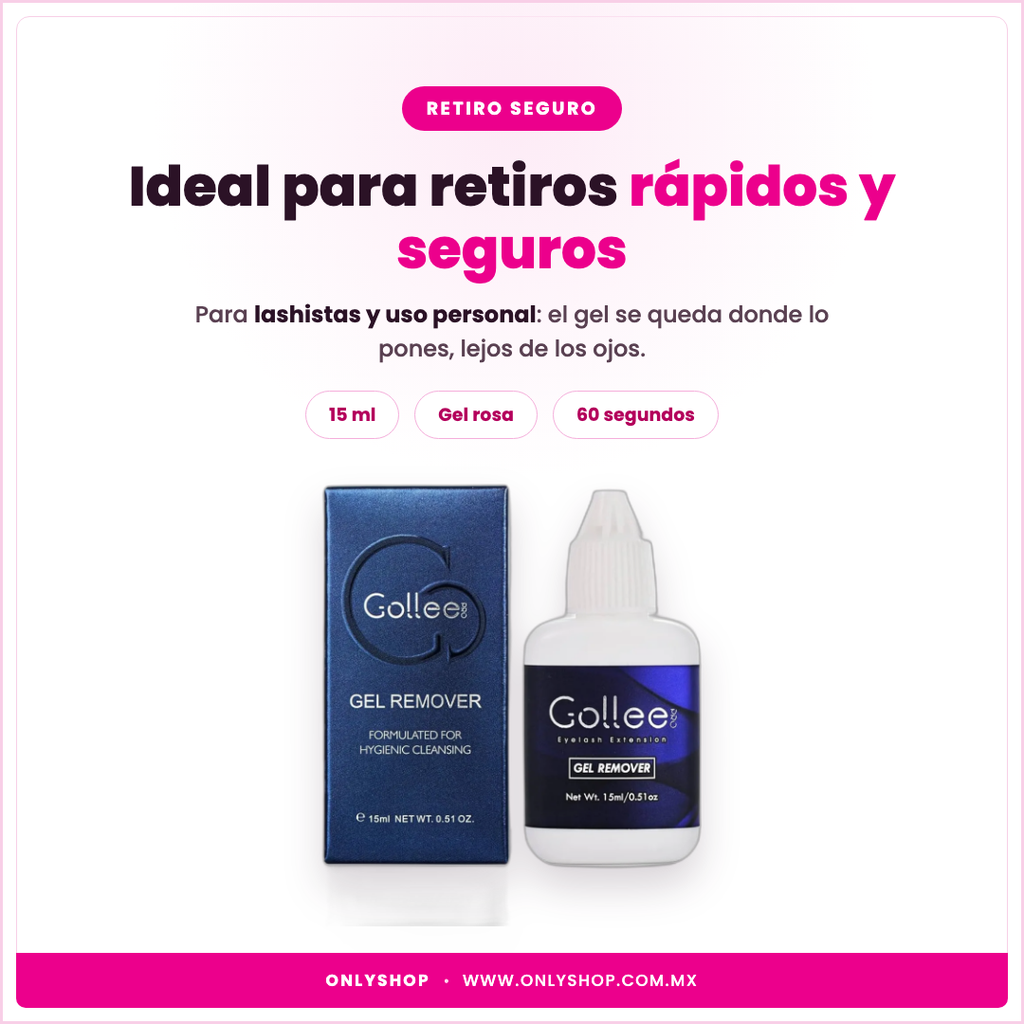 Gel Removedor de Pestañas Gollee — ideal para | OnlyShop