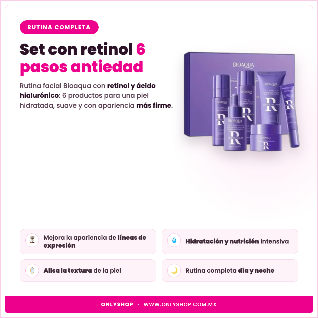 Set Retinol Bioaqua — descripción y beneficios | OnlyShop