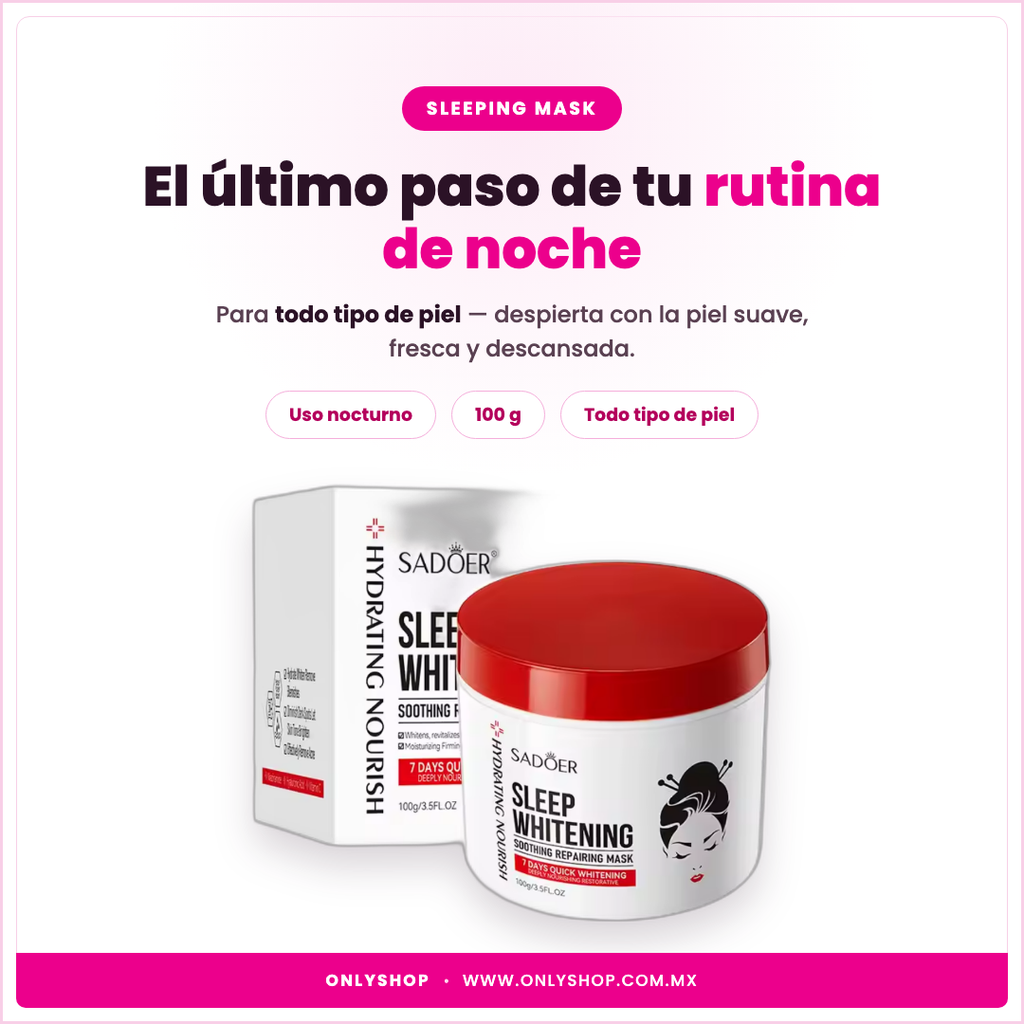 Máscara de Noche Sadoer — ideal para | OnlyShop