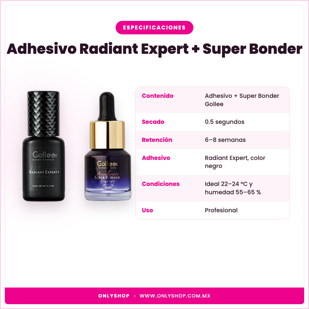 Adhesivo Radiant Expert + Super Bonder — especificaciones | OnlyShop