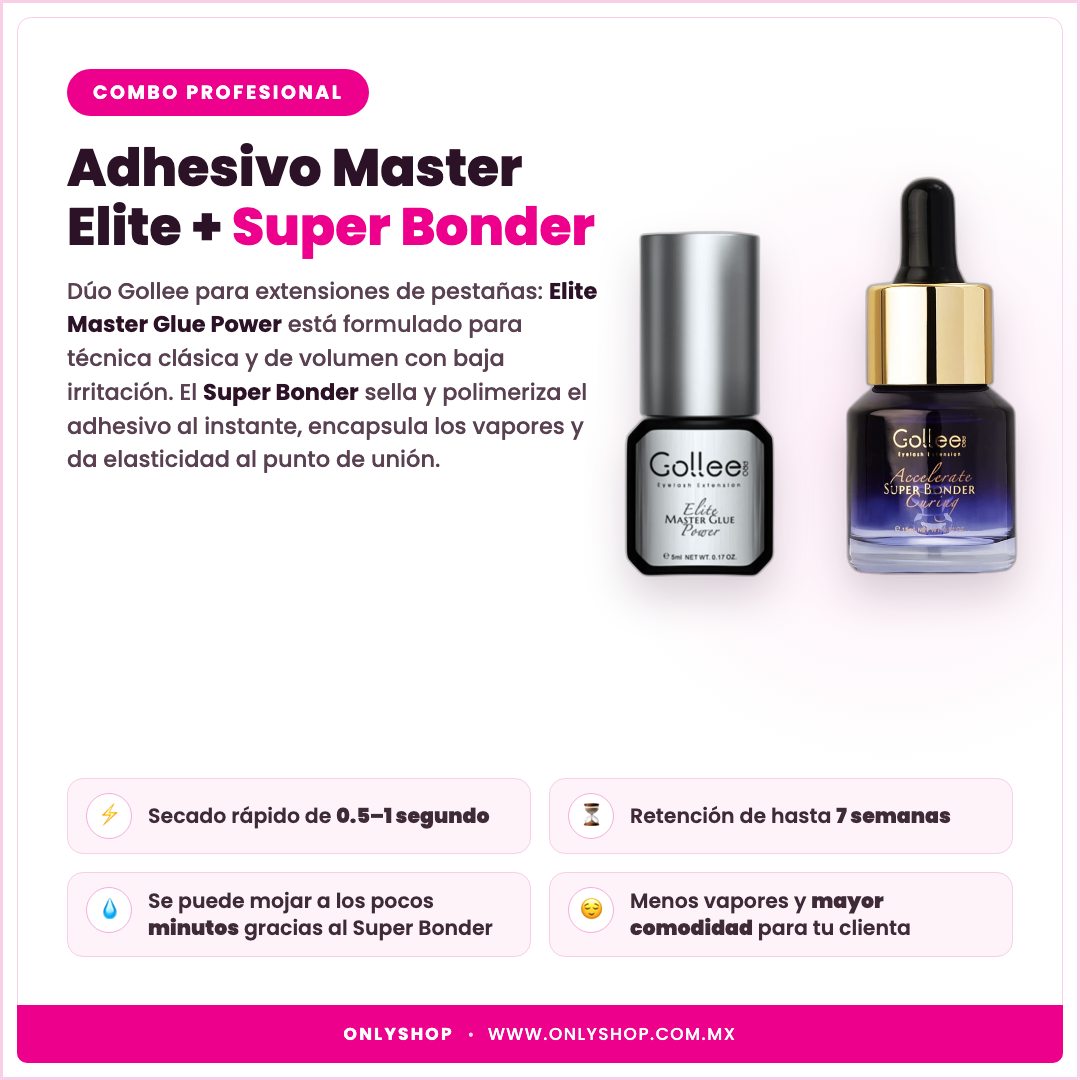 Adhesivo Master Elite + Super Bonder — descripción y beneficios | OnlyShop