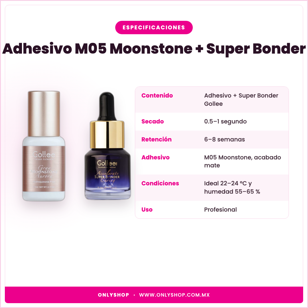 Adhesivo M05 Moonstone + Super Bonder — especificaciones | OnlyShop
