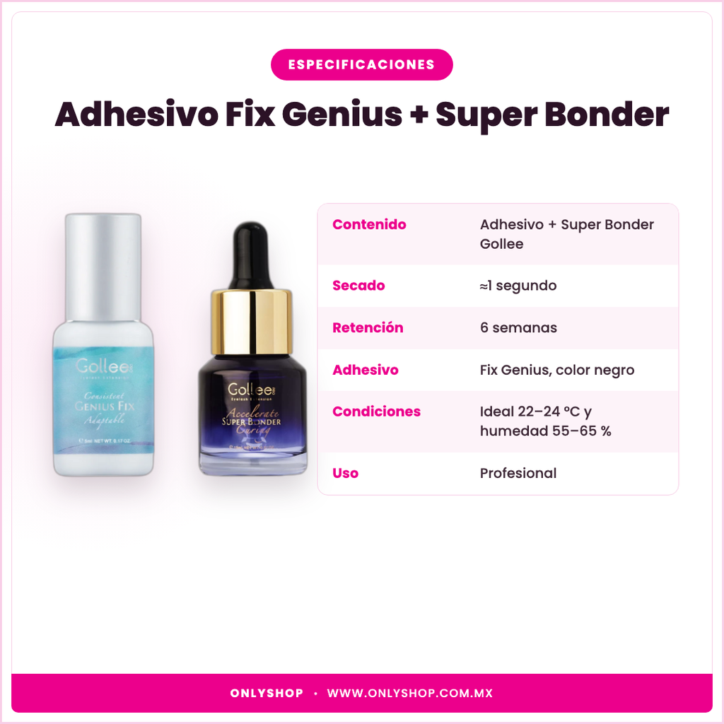 Adhesivo Fix Genius + Super Bonder — especificaciones | OnlyShop
