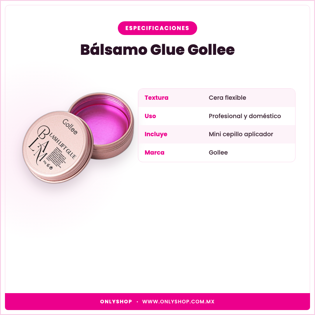 Bálsamo Glue Gollee — especificaciones | OnlyShop