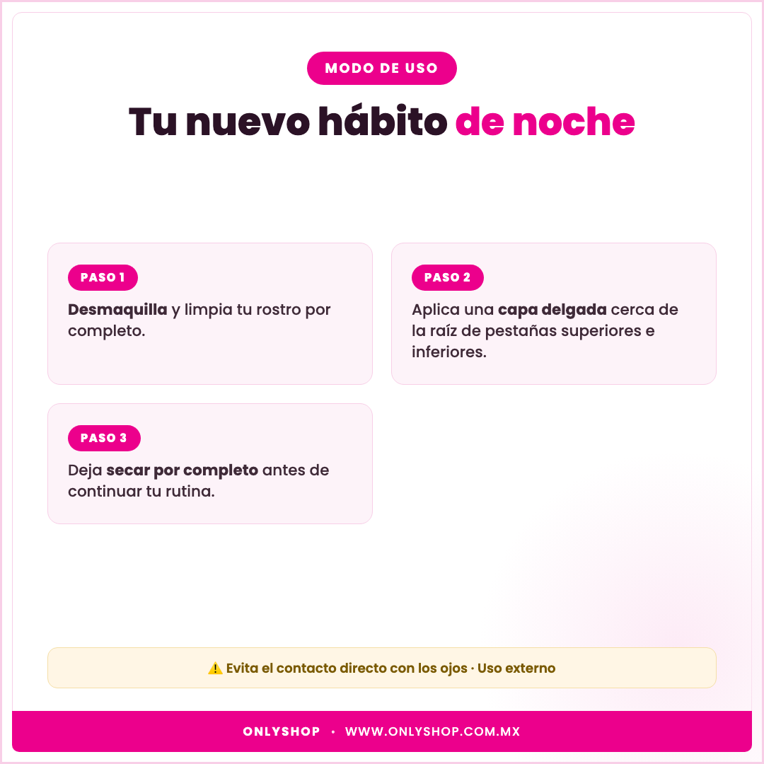 Suero de Pestañas Gollee — modo de uso | OnlyShop