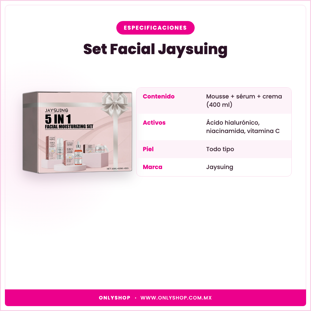 Set Facial Jaysuing — especificaciones | OnlyShop