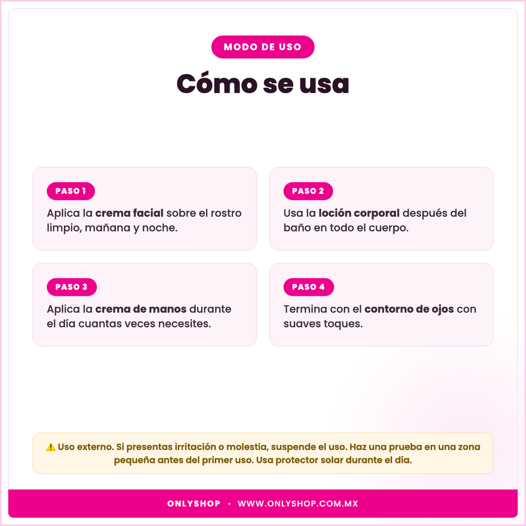 Set Aclarante Ácido Kójico Sadoer — modo de uso | OnlyShop