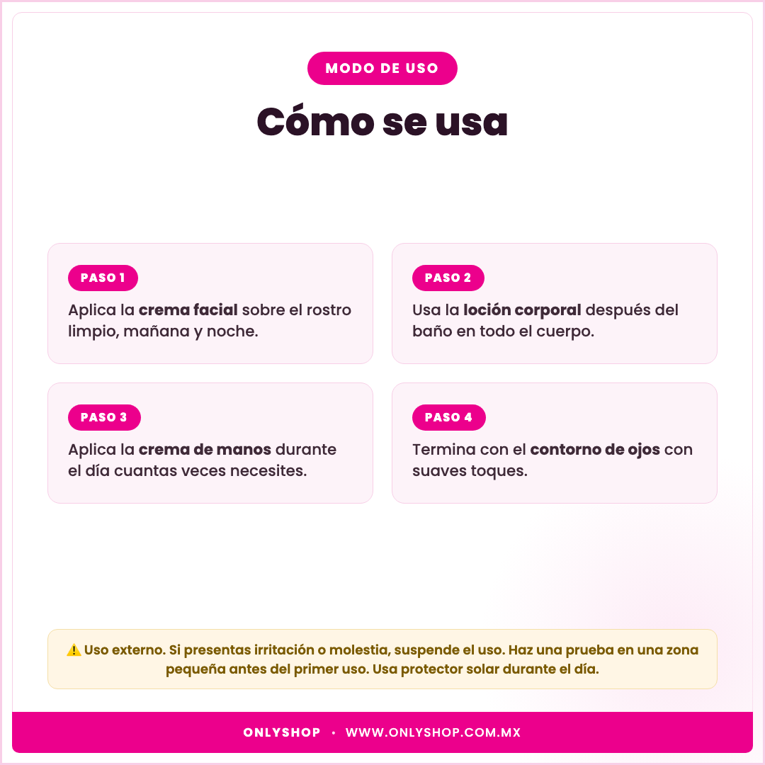 Set Aclarante Ácido Kójico Sadoer — modo de uso | OnlyShop