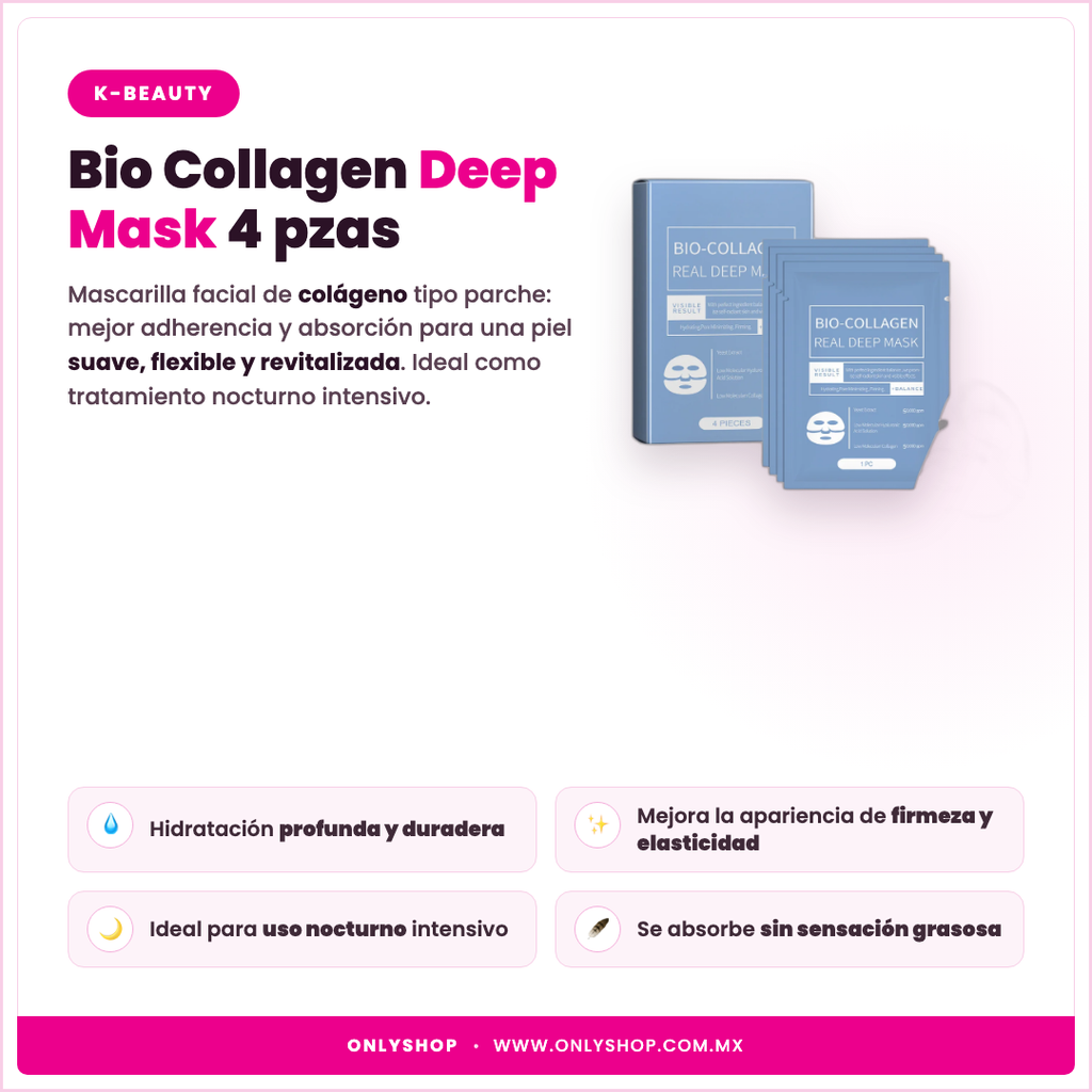 Bio Collagen Deep Mask — descripción y beneficios | OnlyShop