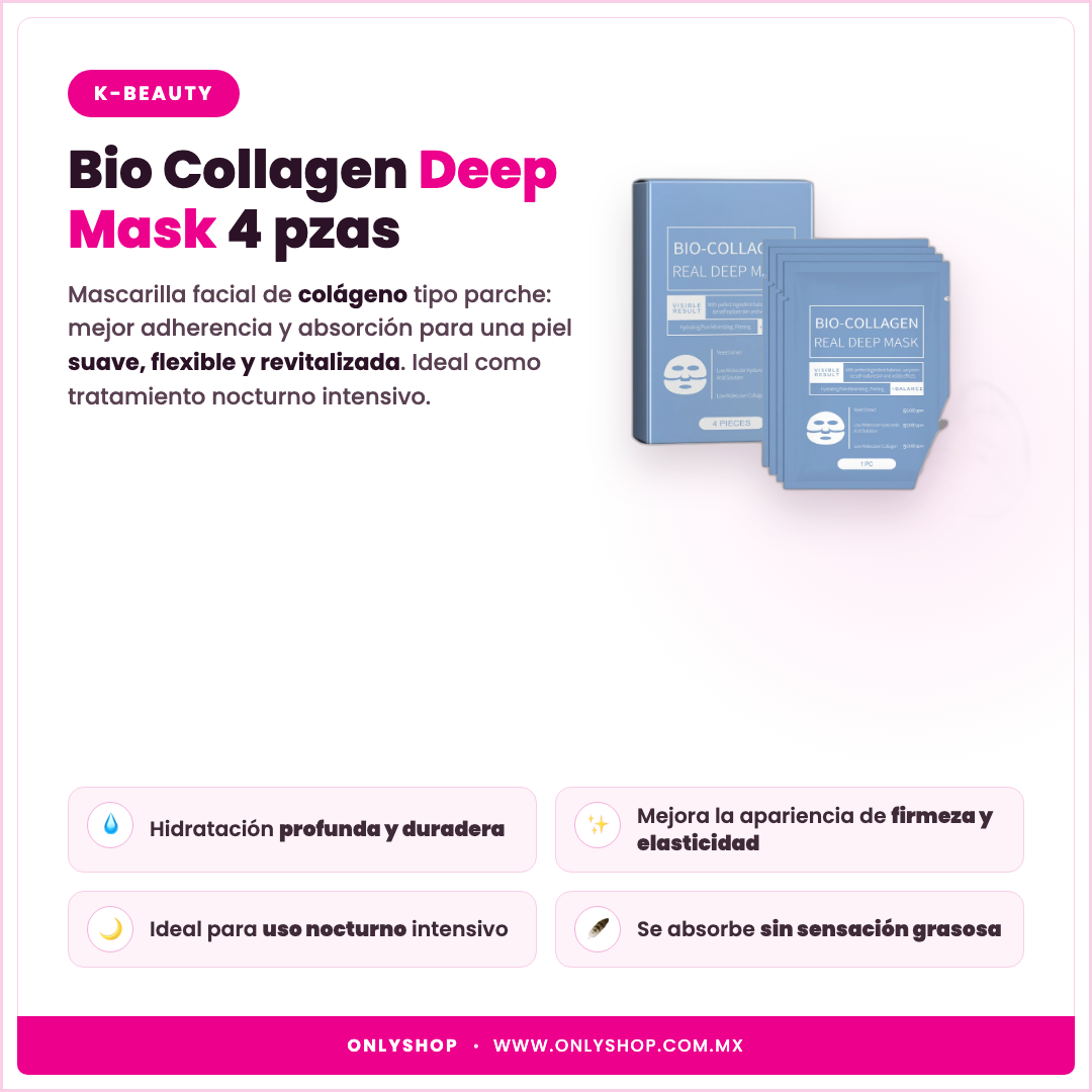 Bio Collagen Deep Mask — descripción y beneficios | OnlyShop