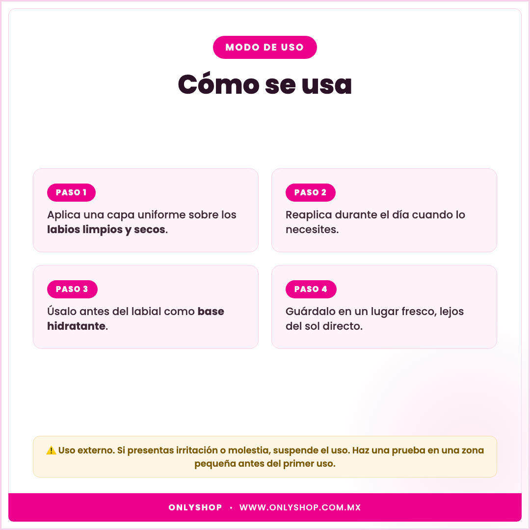 24 Bálsamos Sabor Frutas — modo de uso | OnlyShop