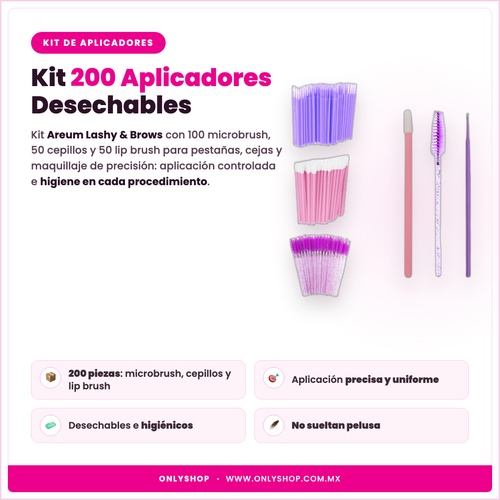 Kit 200 Aplicadores Areum — descripción y beneficios | OnlyShop
