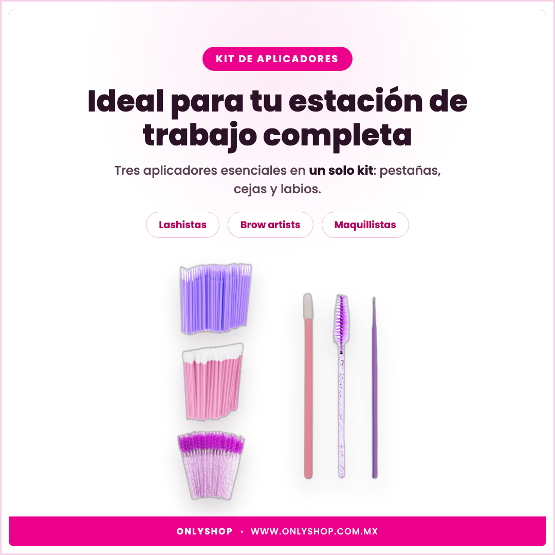 Kit 200 Aplicadores Areum — ideal para | OnlyShop