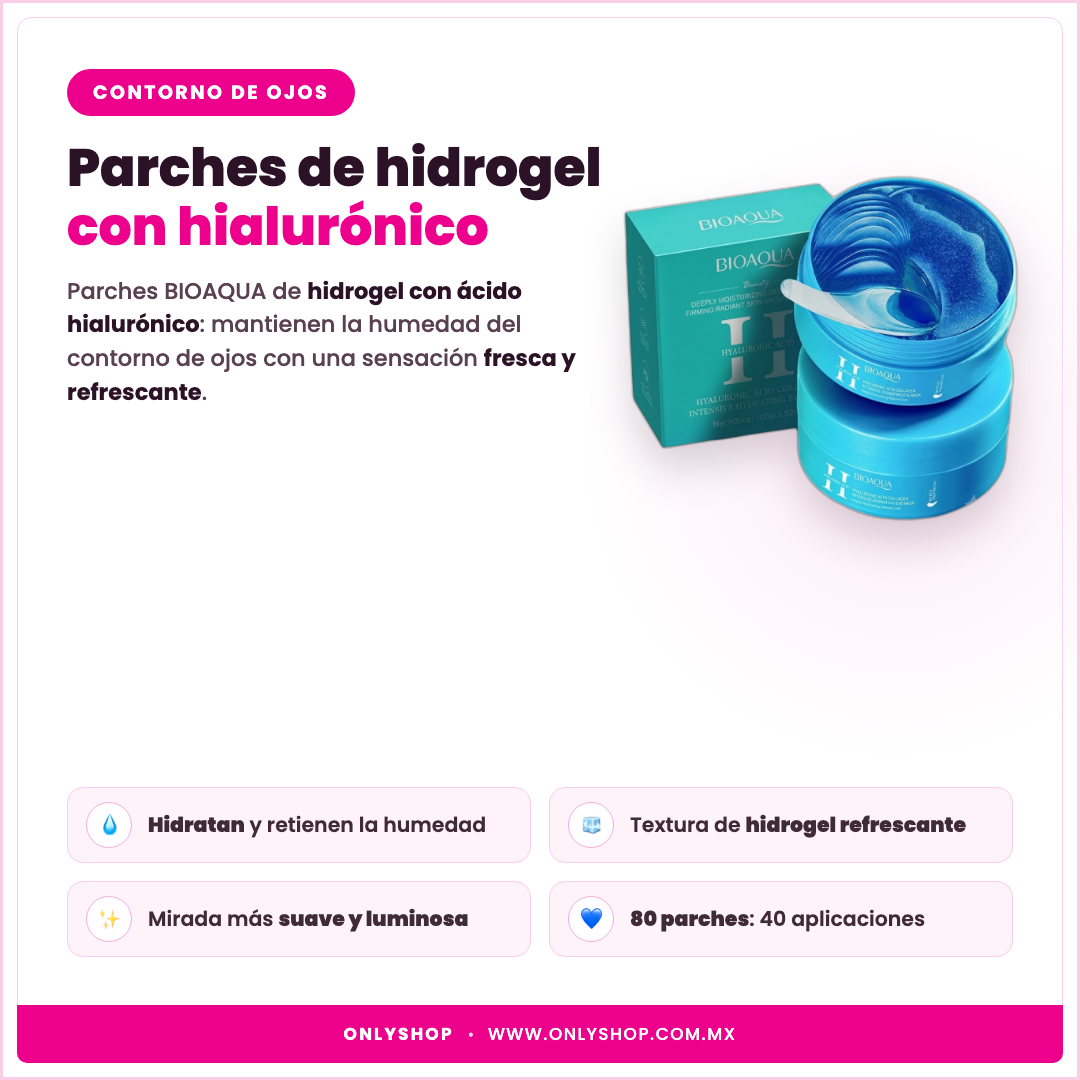 Parches Hialurónico BIOAQUA 80 pzas — descripción y beneficios | OnlyShop