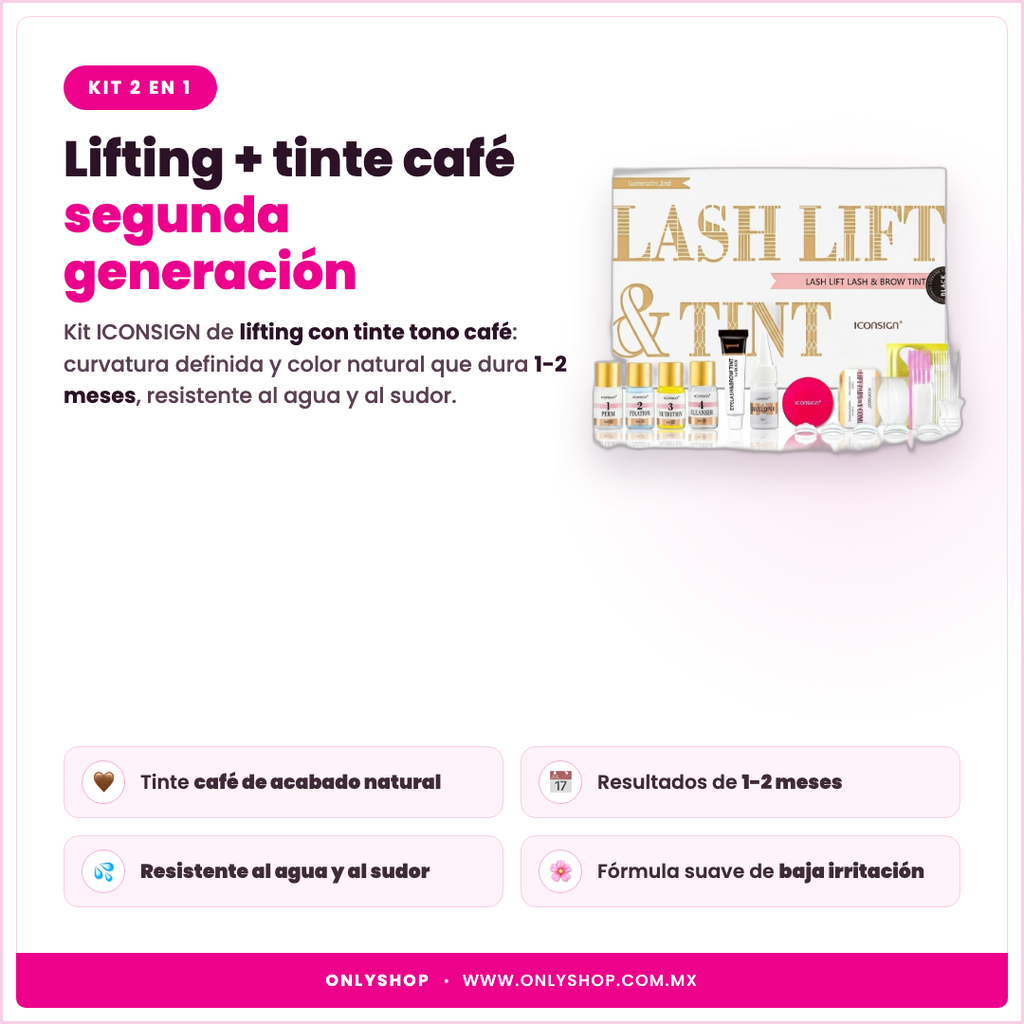 Kit Lifting + Tinte Café — descripción y beneficios | OnlyShop