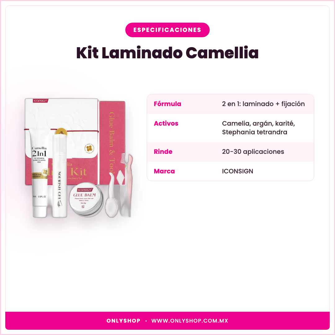 Kit Laminado Camellia — especificaciones | OnlyShop