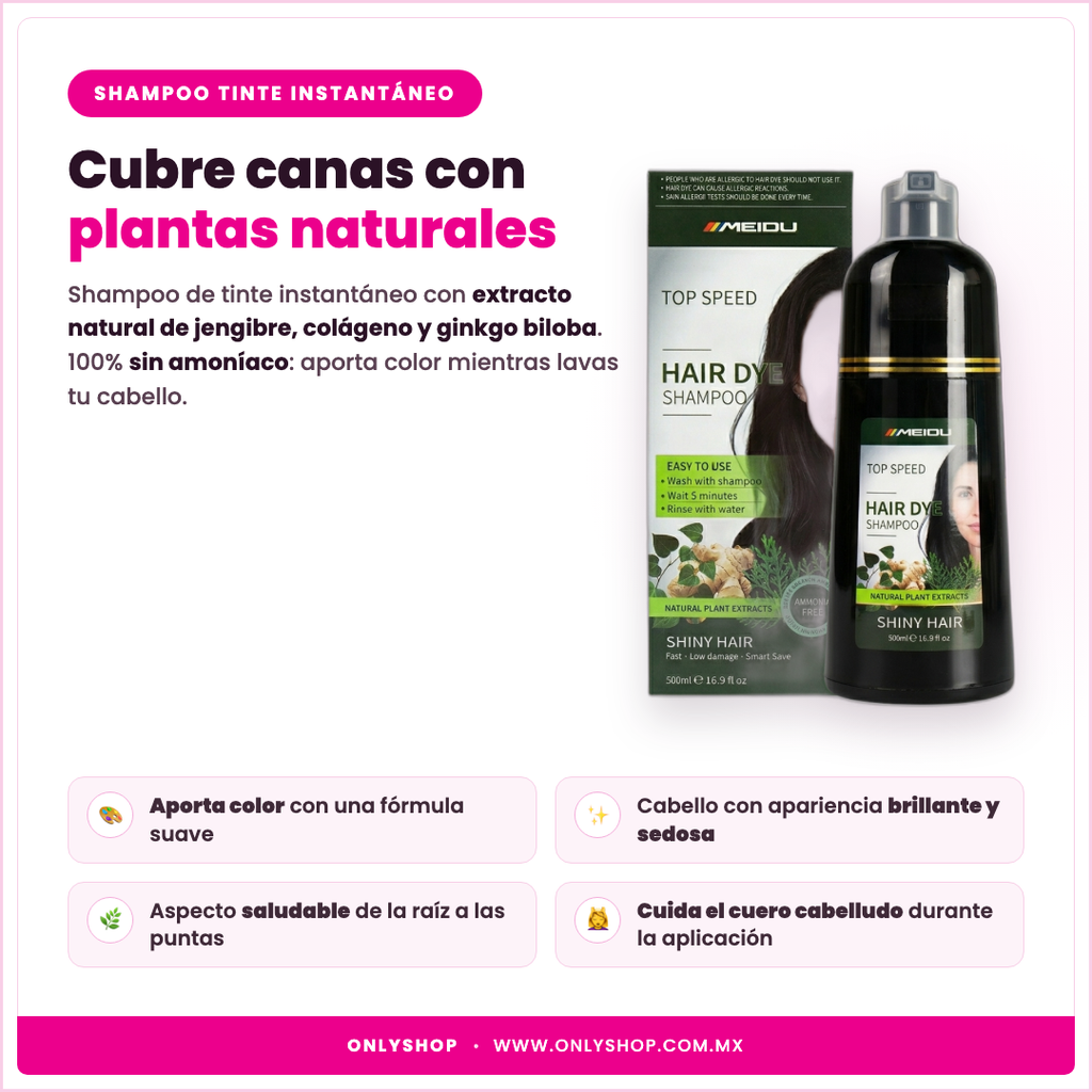 Shampoo Tinte de Jengibre — descripción y beneficios | OnlyShop
