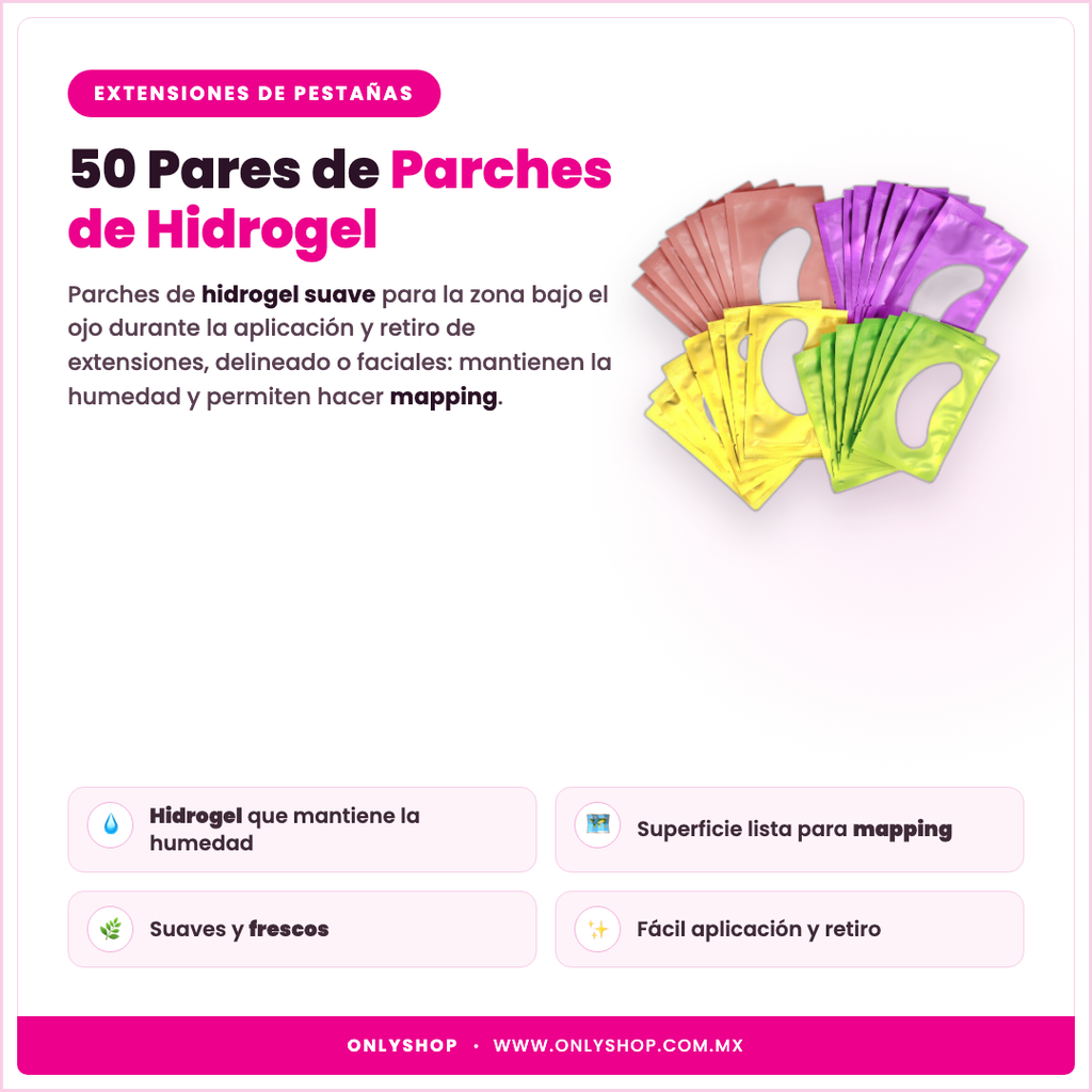 50 Pares de Parches — descripción y beneficios | OnlyShop