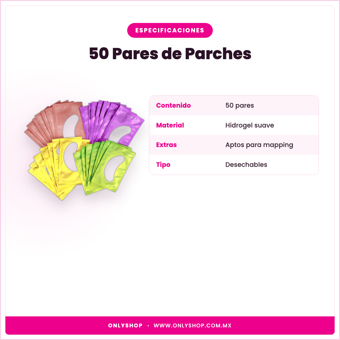 50 Pares de Parches — especificaciones | OnlyShop