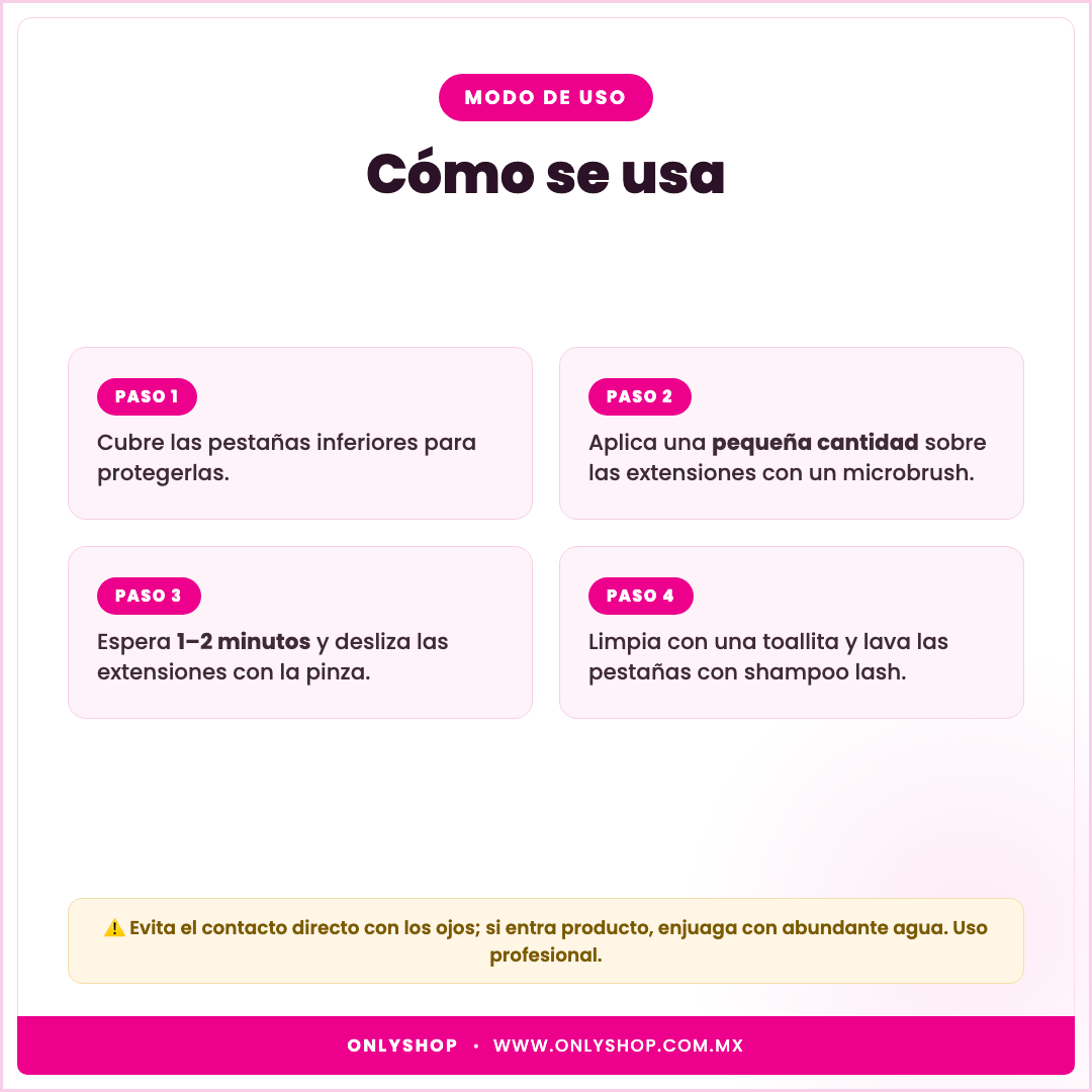 Pomada Removedora — modo de uso | OnlyShop