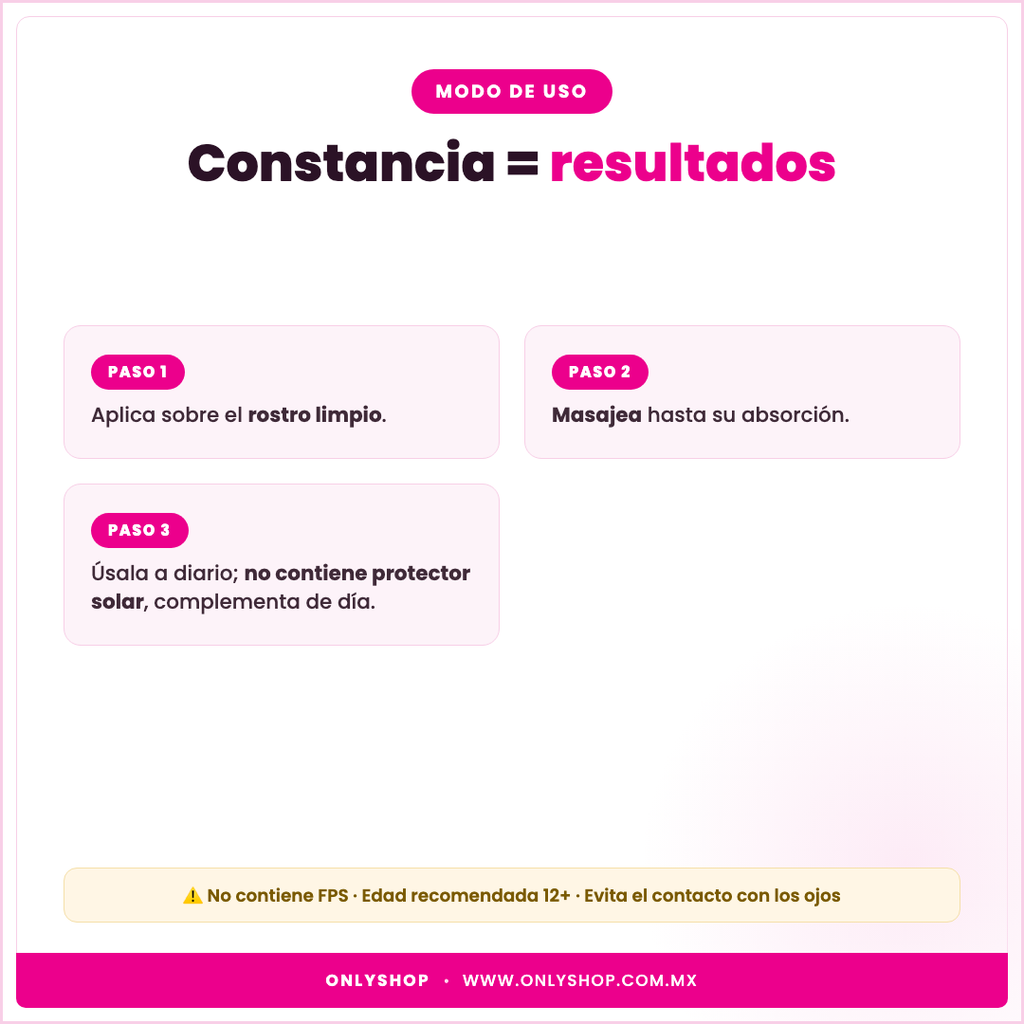 Crema Facial Ácido Salicílico — modo de uso | OnlyShop