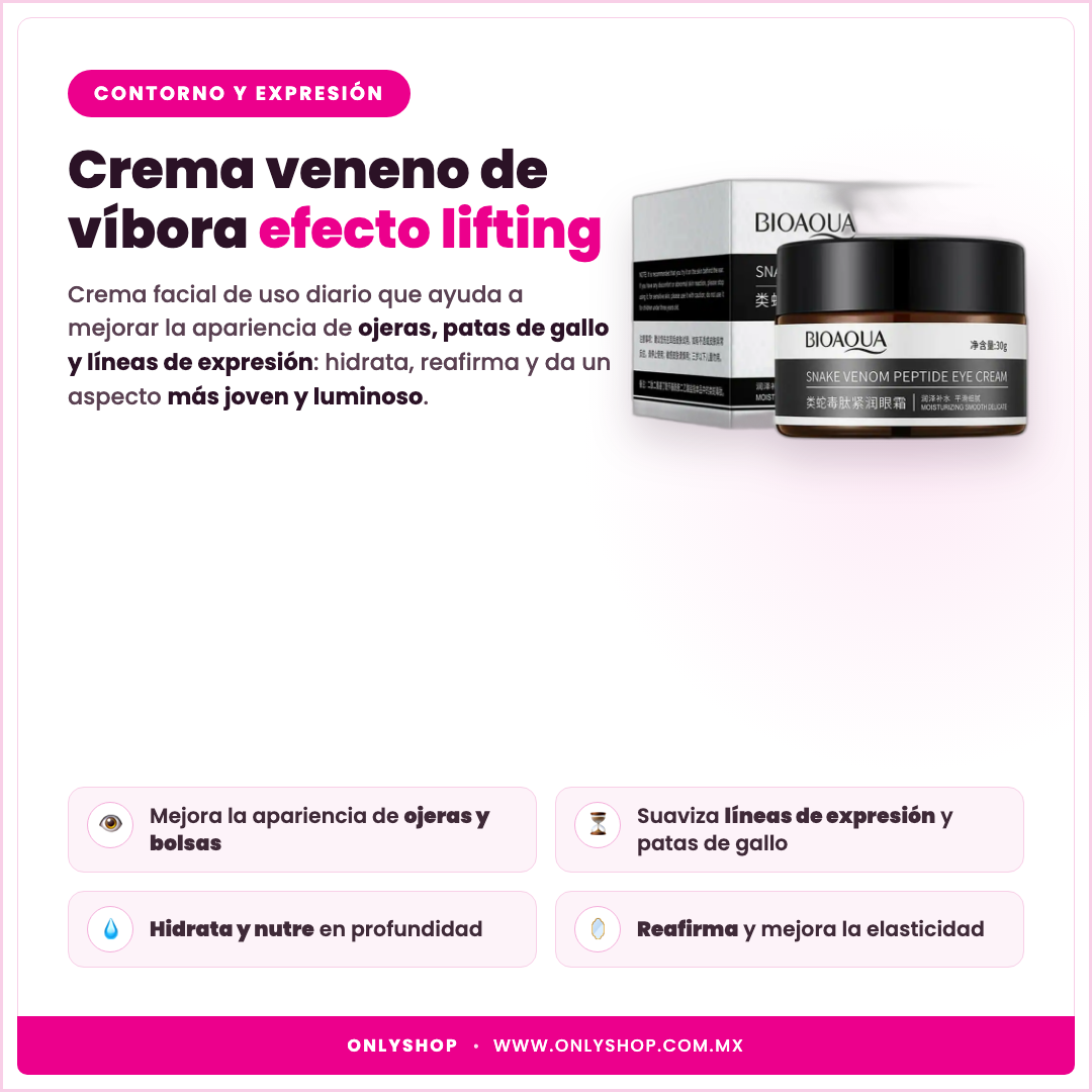 Crema Veneno de Víbora — descripción y beneficios | OnlyShop