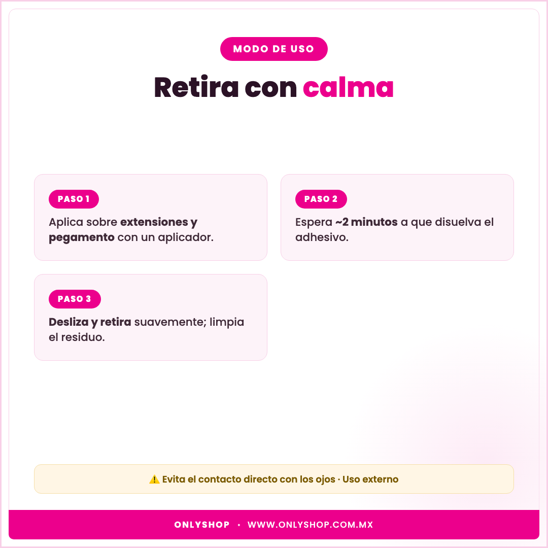 Removedor en Crema Gollee — modo de uso | OnlyShop