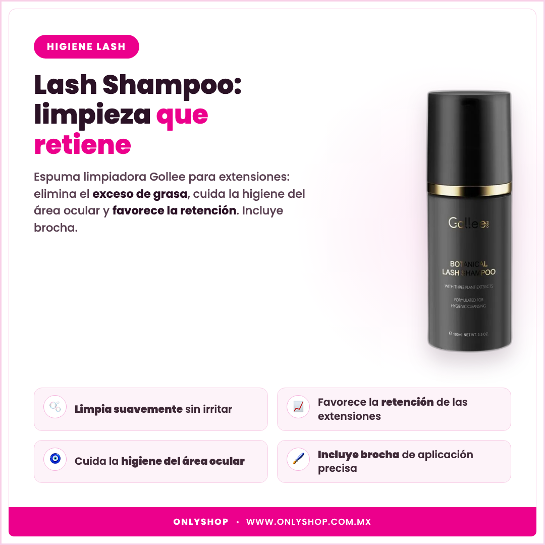 Lash Shampoo Gollee — descripción y beneficios | OnlyShop