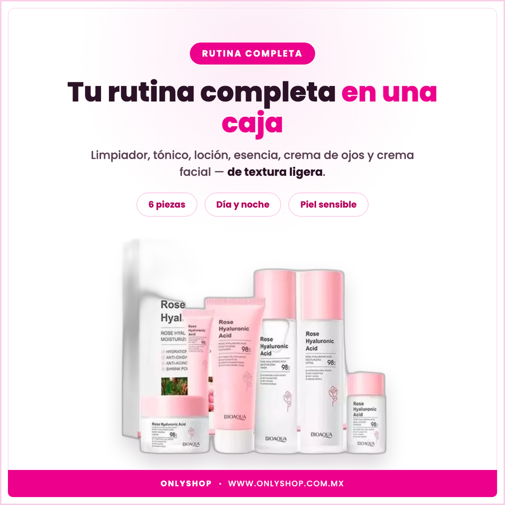 Kit Agua de Rosas — ideal para | OnlyShop