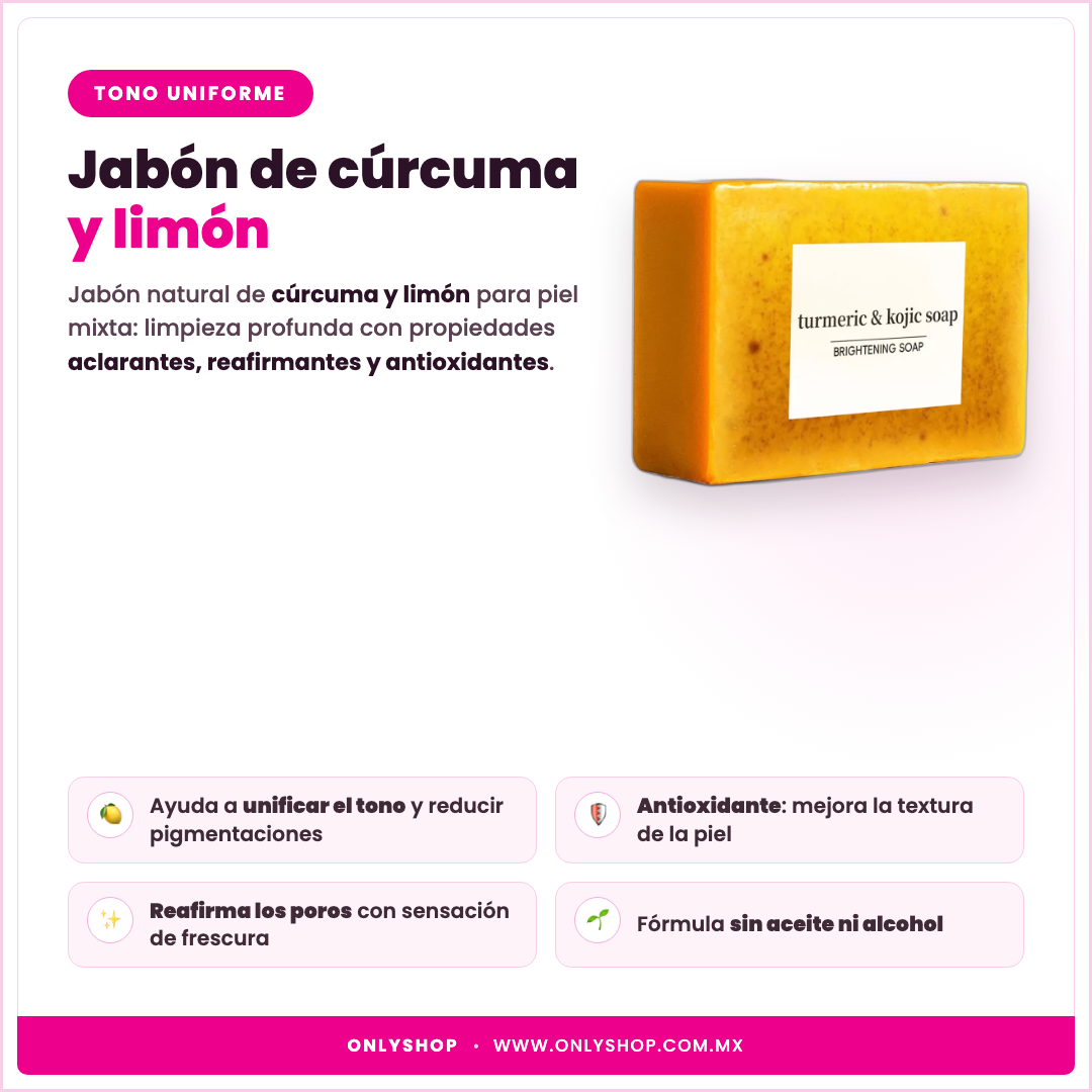 Jabón de Cúrcuma — descripción y beneficios | OnlyShop