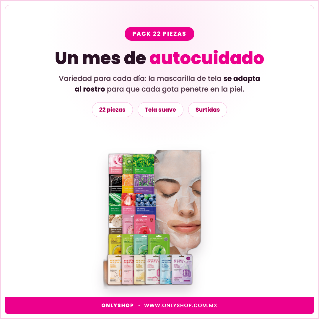 22 Mascarillas Surtidas — ideal para | OnlyShop