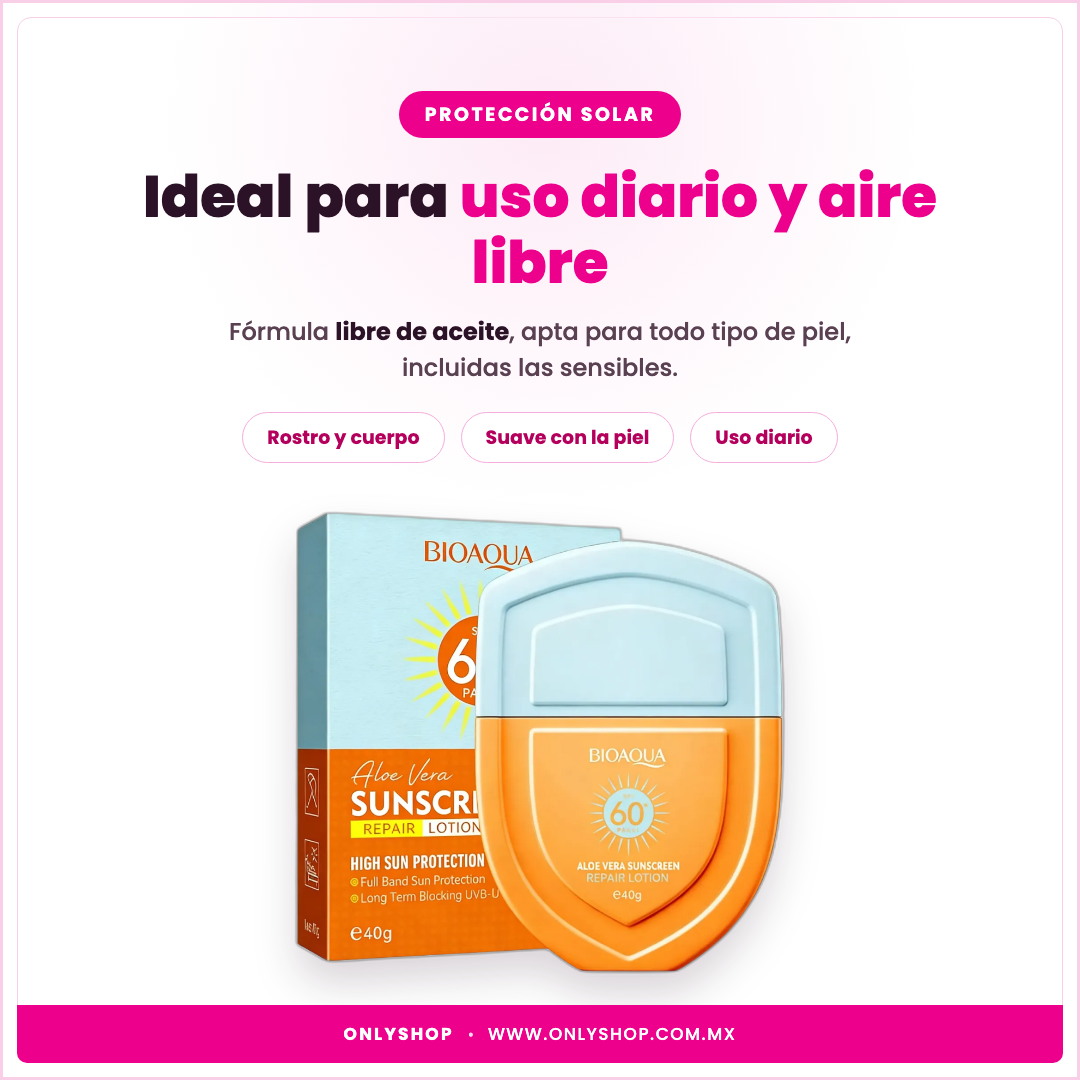 Bloqueador Solar FPS 60 — ideal para | OnlyShop