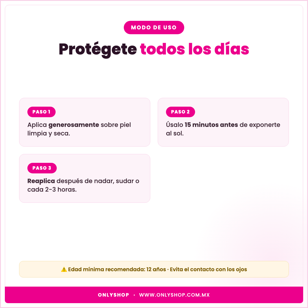 Bloqueador Solar FPS 60 — modo de uso | OnlyShop