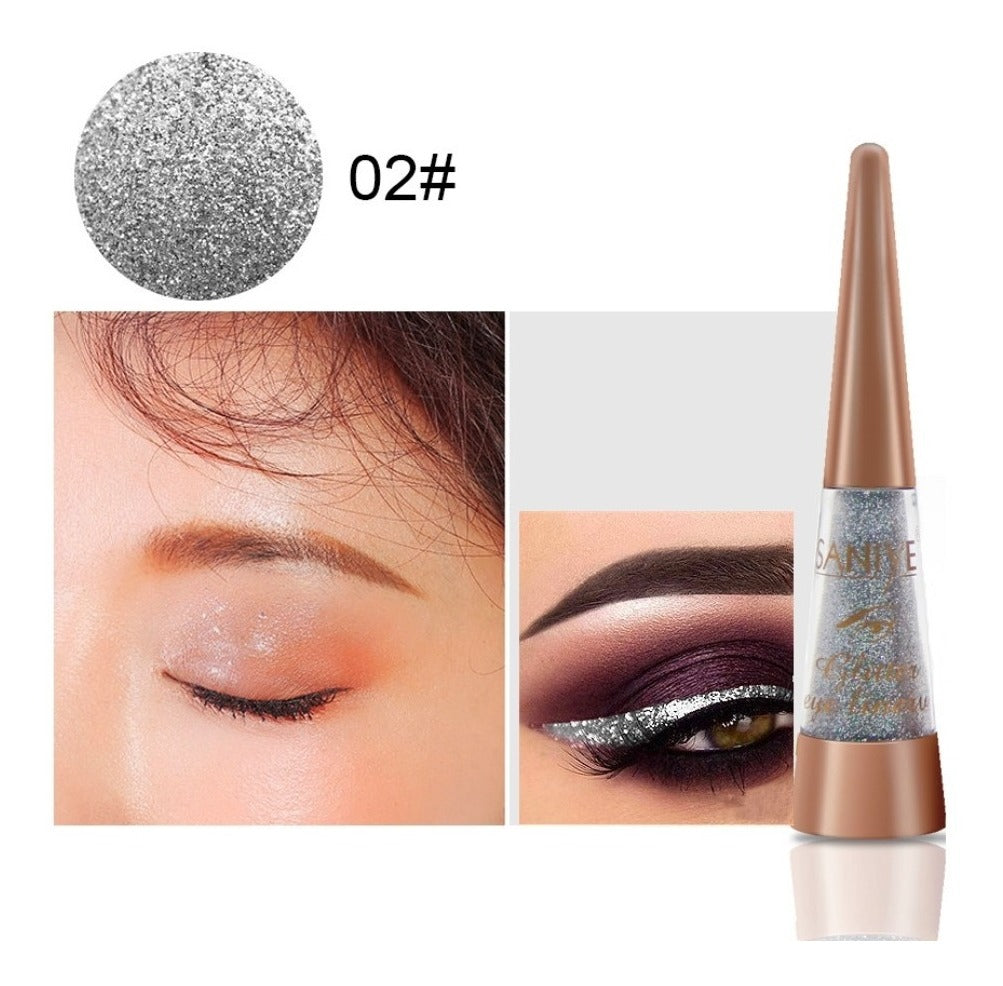 Delineador Liquido Con Glitter  Para Ojos Saniye M270 OnlyShop Mexico