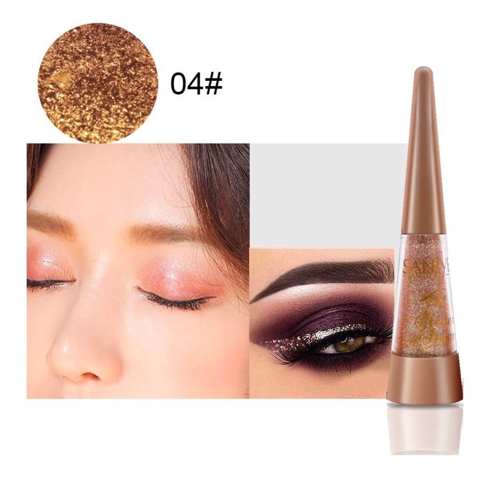 Delineador Liquido Con Glitter  Para Ojos Saniye M270 OnlyShop Mexico
