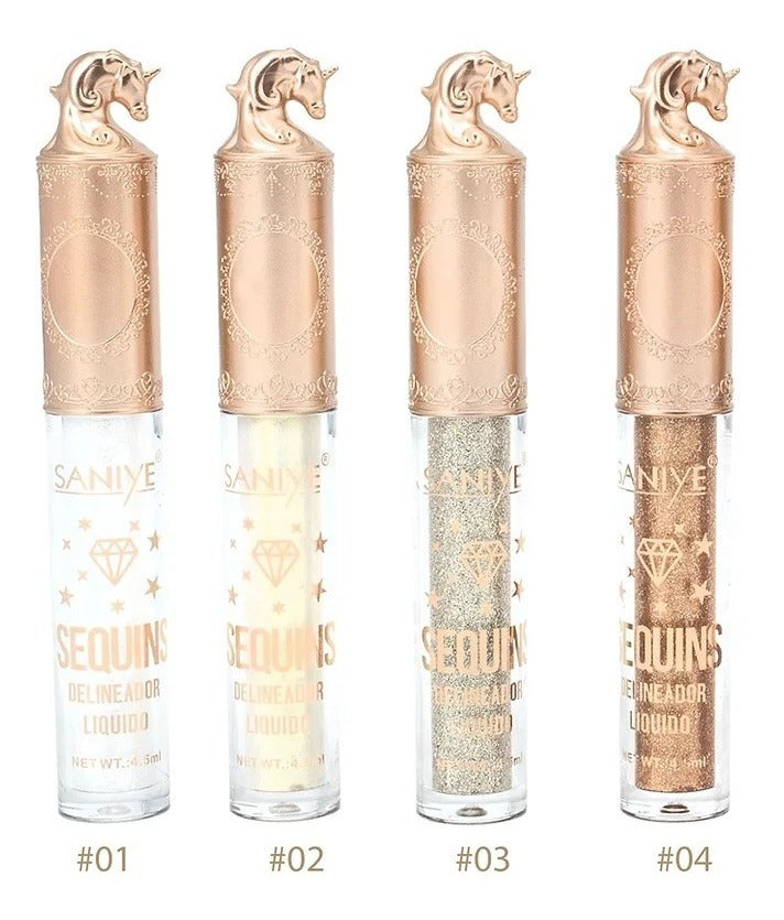 Delineador Con Glitter Saniye M453 OnlyShop Mexico