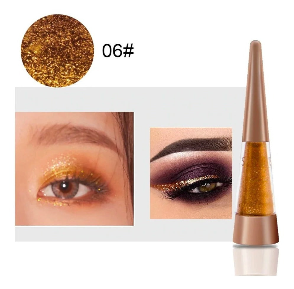 Delineador Liquido Con Glitter  Para Ojos Saniye M270 OnlyShop Mexico