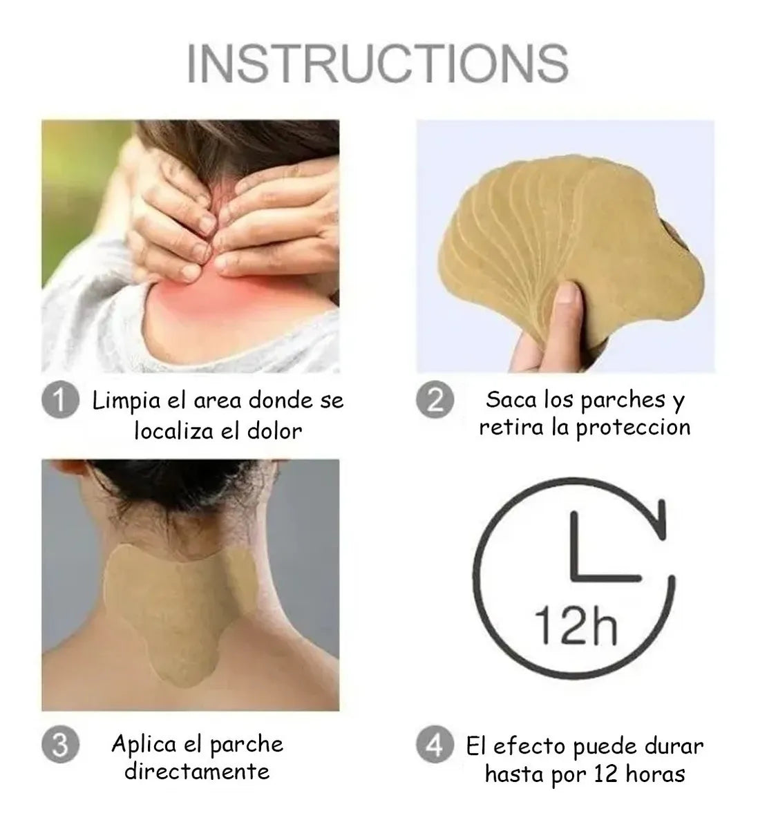 10 Parches Analgésicos Disminur El Dolor Espalda OnlyShop Mexico
