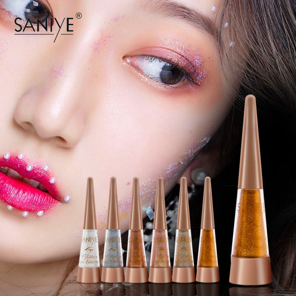 Delineador Liquido Con Glitter  Para Ojos Saniye M270 OnlyShop Mexico