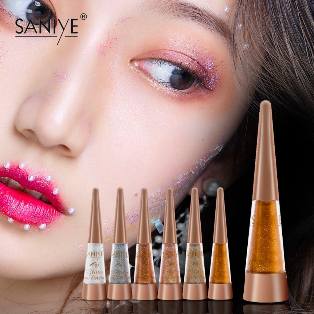 Delineador Liquido Con Glitter  Para Ojos Saniye M270 OnlyShop Mexico