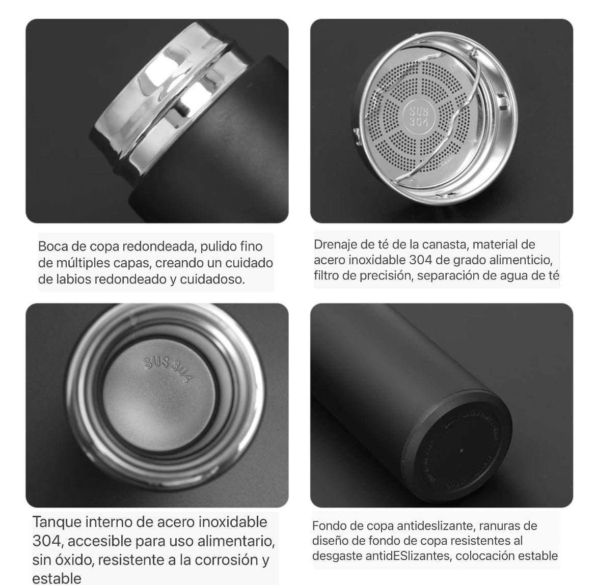 Termo Inteligente Digital Lector De Temperatura Pantalla Led OnlyShop Mexico